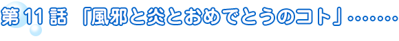 第11話「風邪と炎とおめでとうのコト」