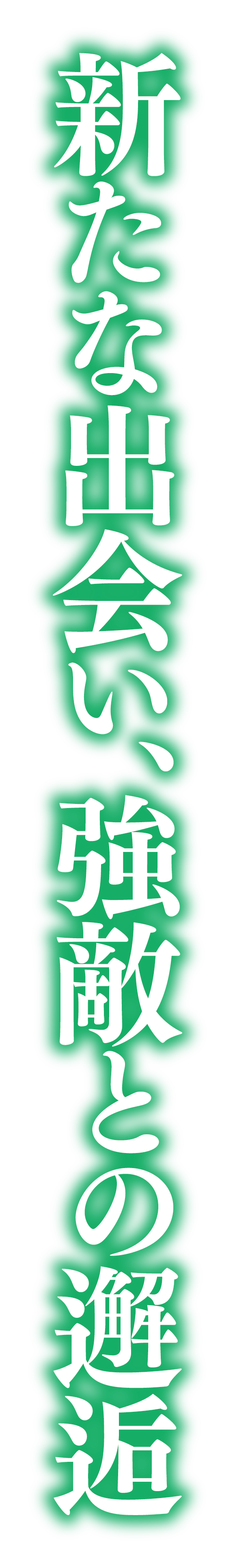 新たな出会い、強敵との邂逅